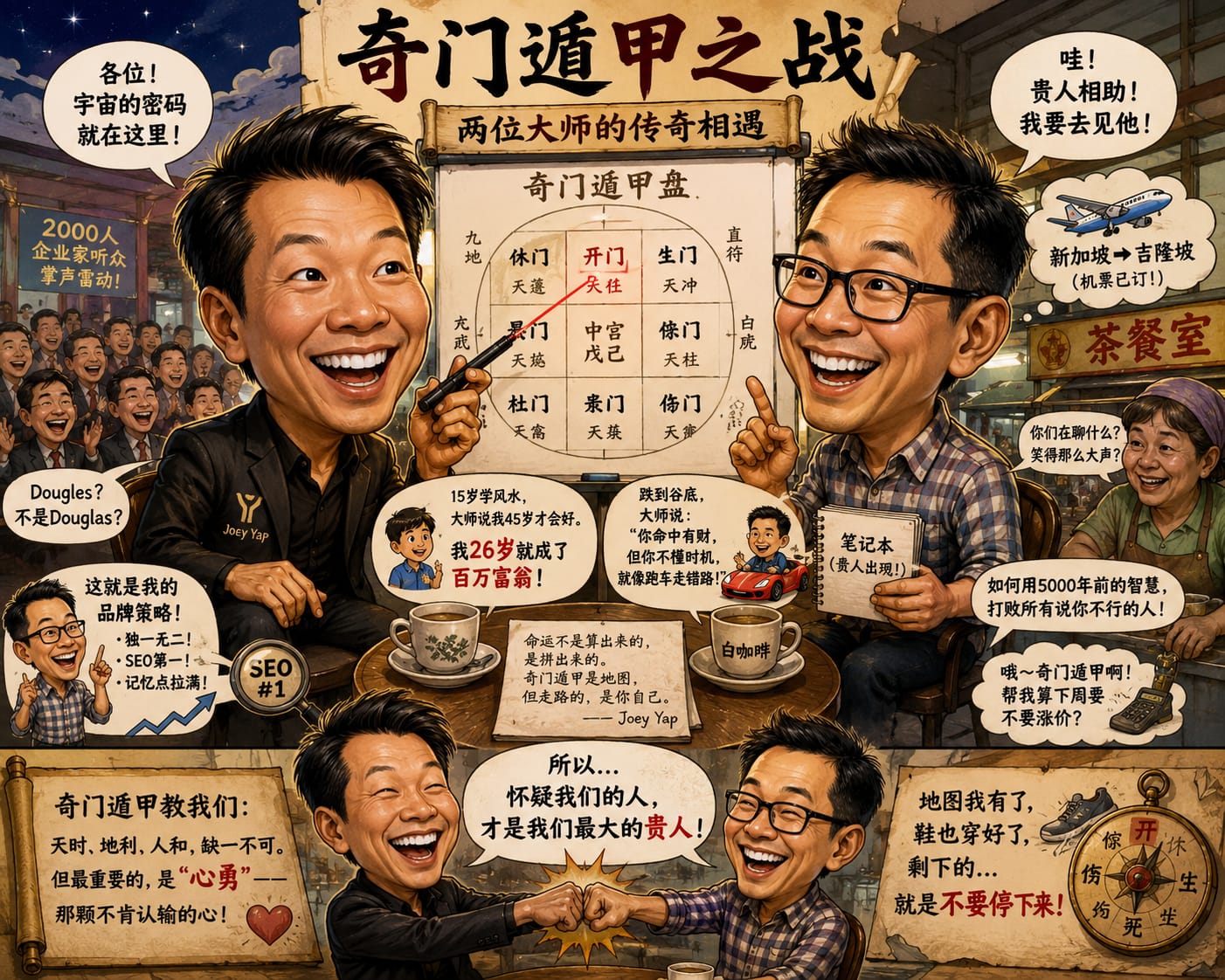 奇门遁甲之战：两位大师的传奇相遇